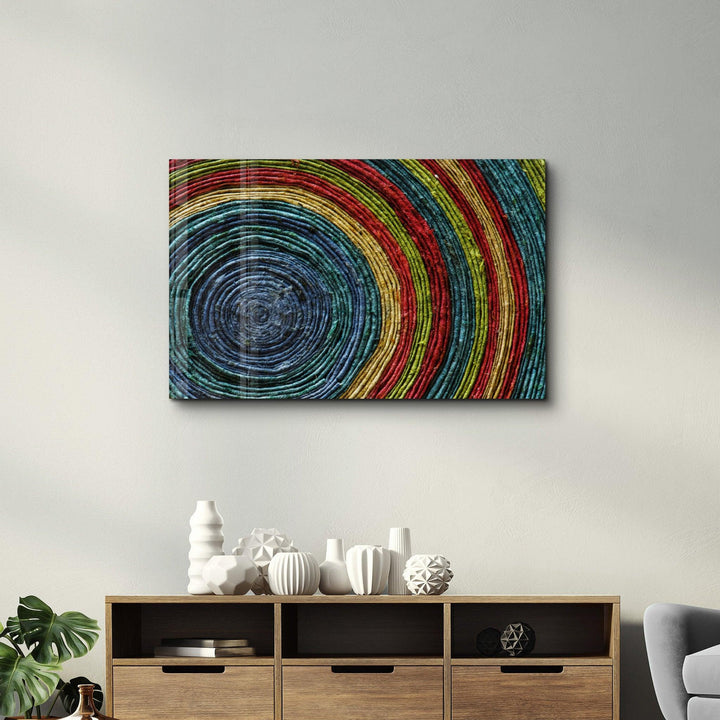 Tableau Abstrait Concentrique