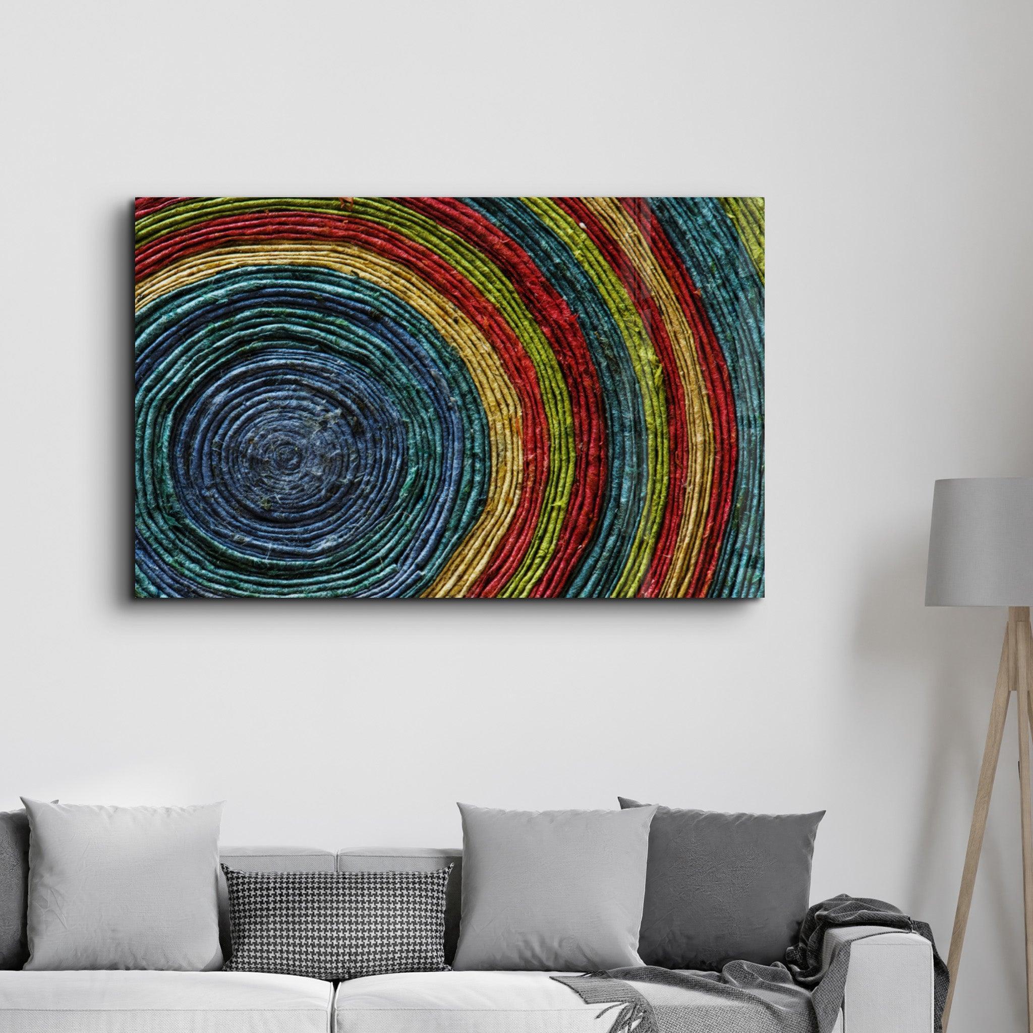 Tableau Abstrait Concentrique