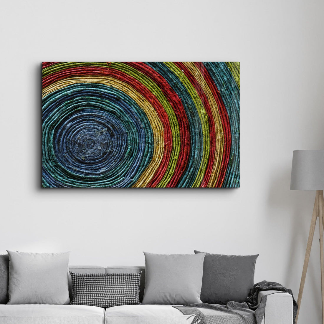 Tableau Abstrait Concentrique