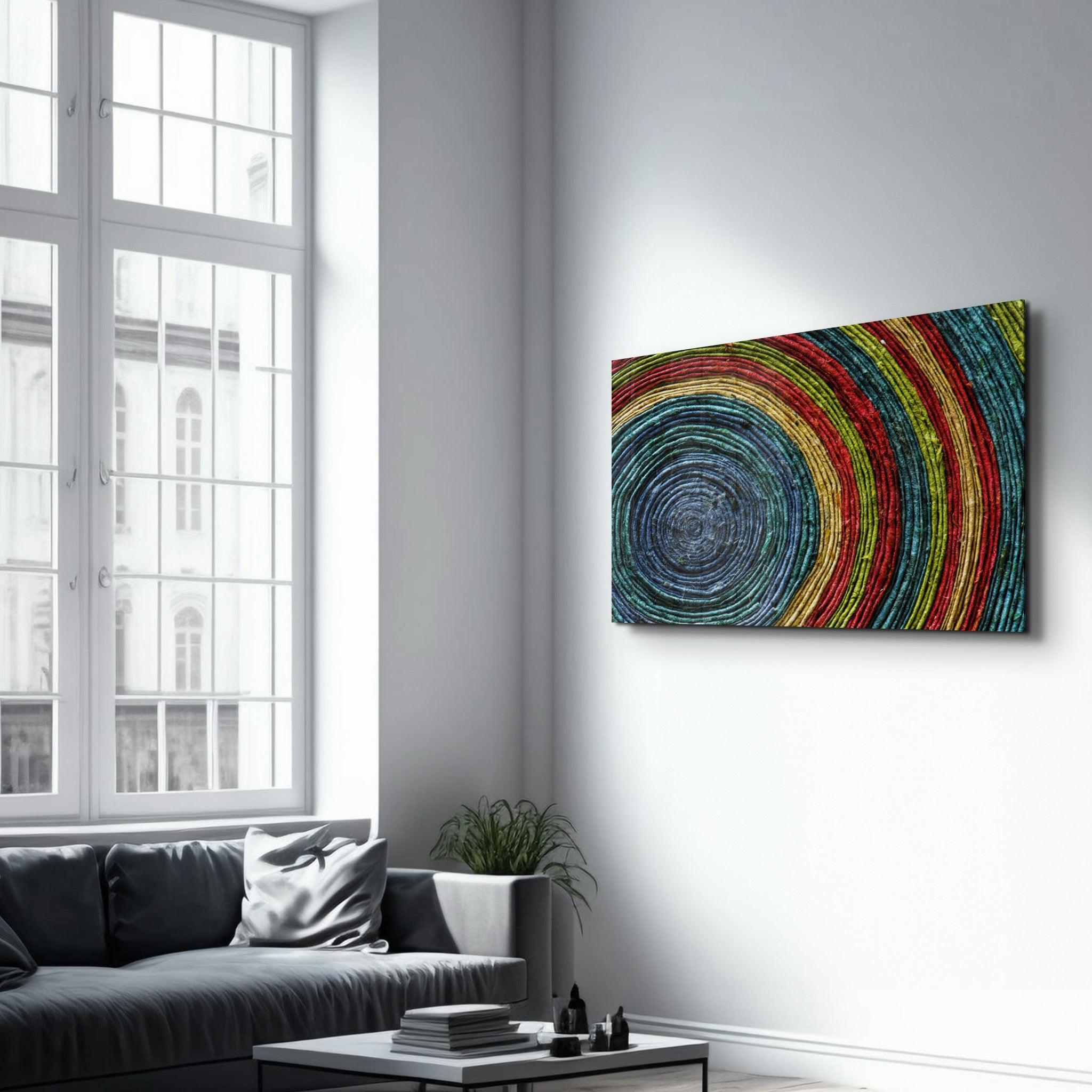 Tableau Abstrait Concentrique