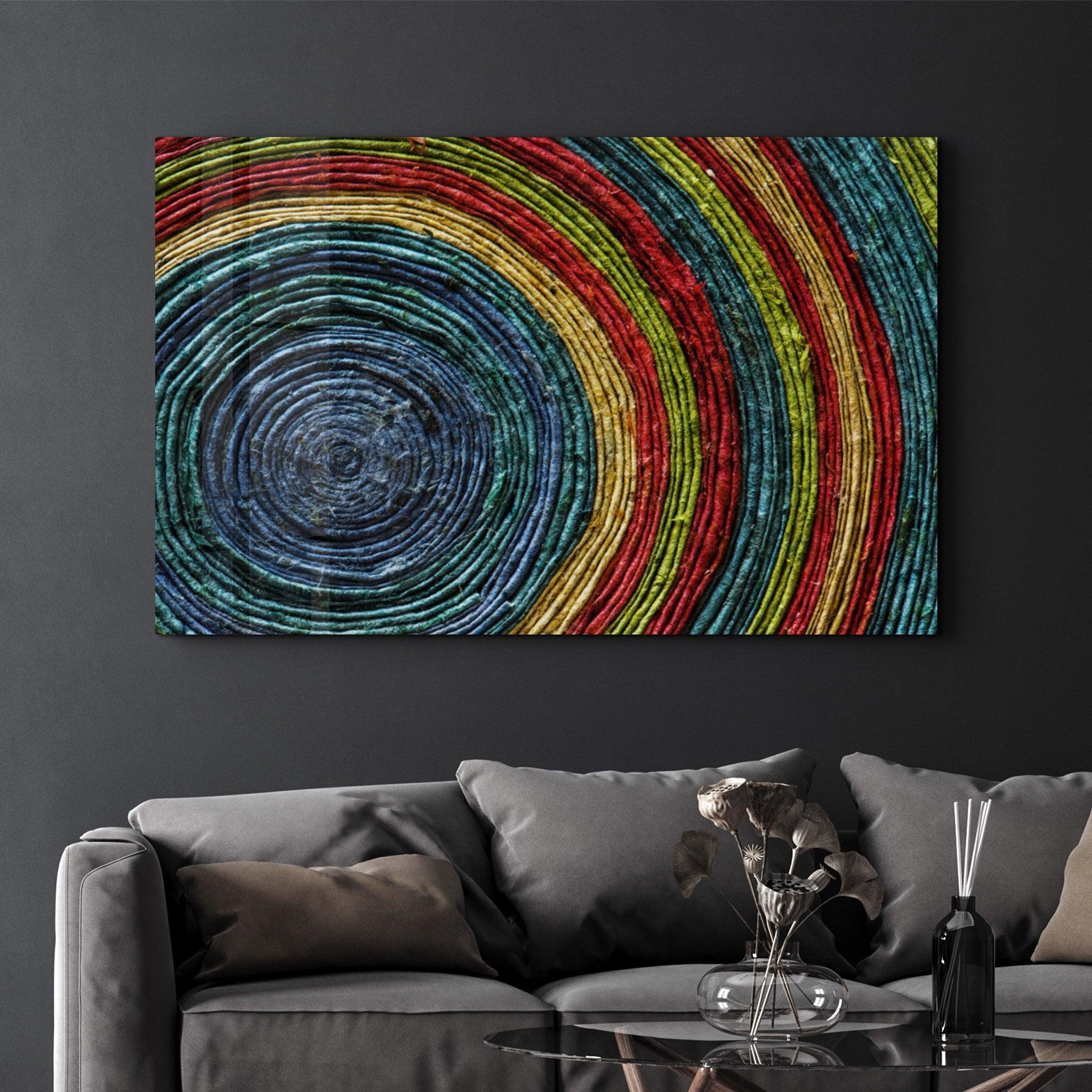 Tableau Abstrait Concentrique