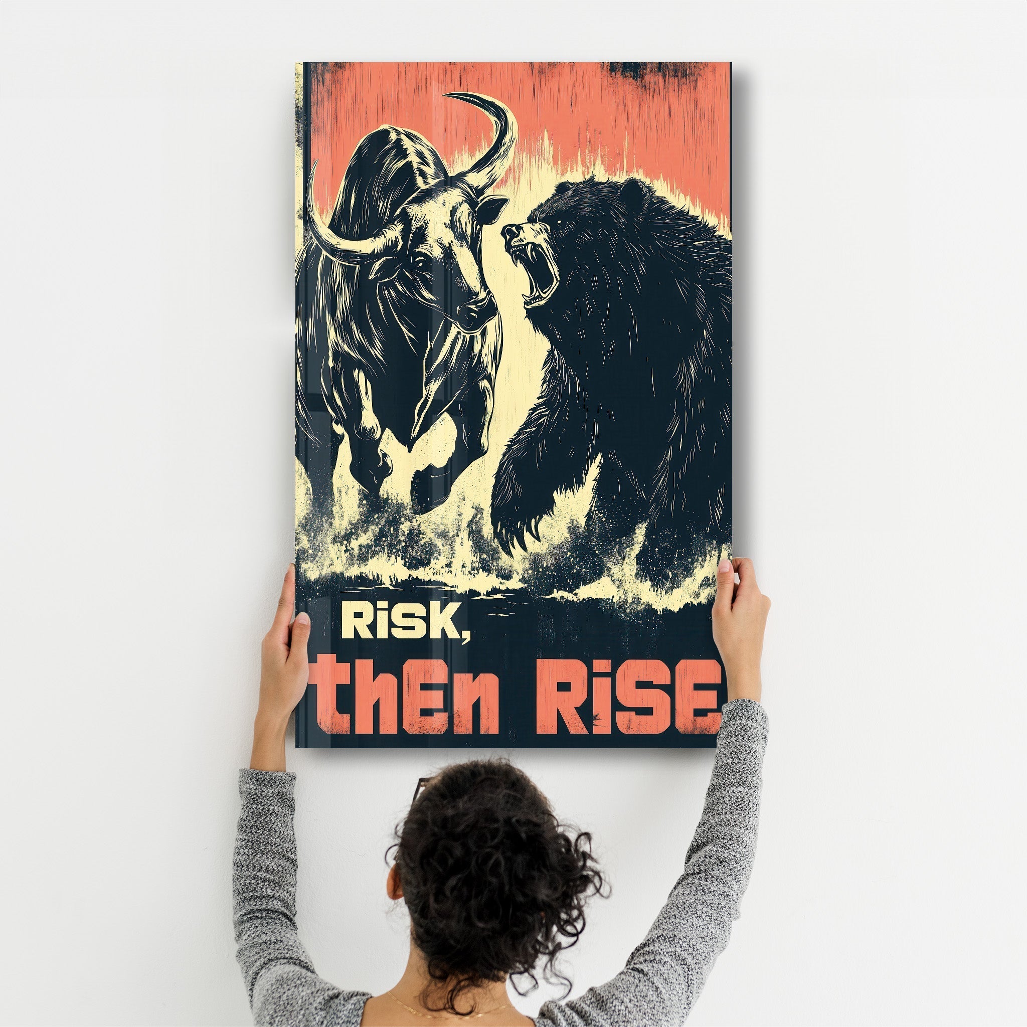 Tableau Bull & Bear – Poster Motivation Finance