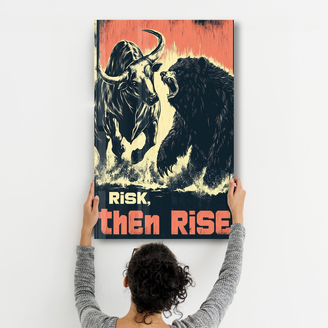 Tableau Bull & Bear – Poster Motivation Finance