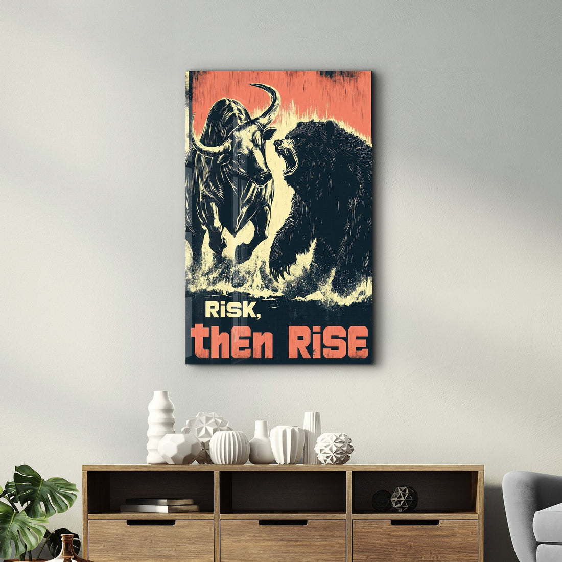 Tableau Bull & Bear – Poster Motivation Finance