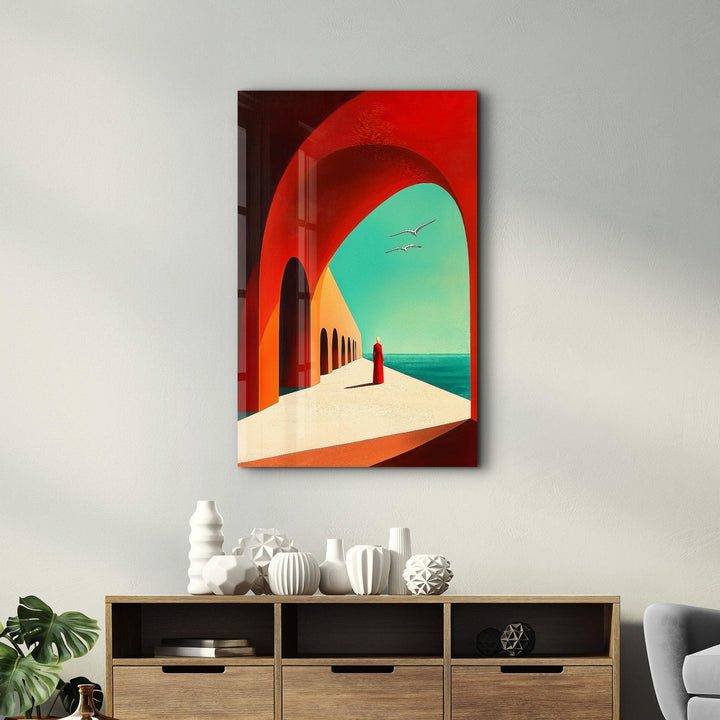 Poster artistique "La promenade ensoleillée"