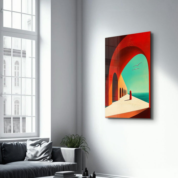 Poster artistique "La promenade ensoleillée"