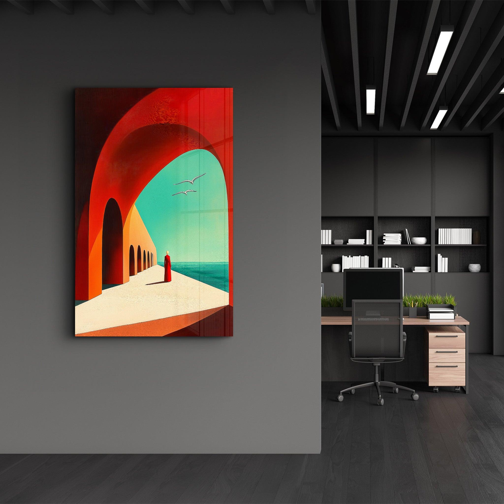 Poster artistique "La promenade ensoleillée"