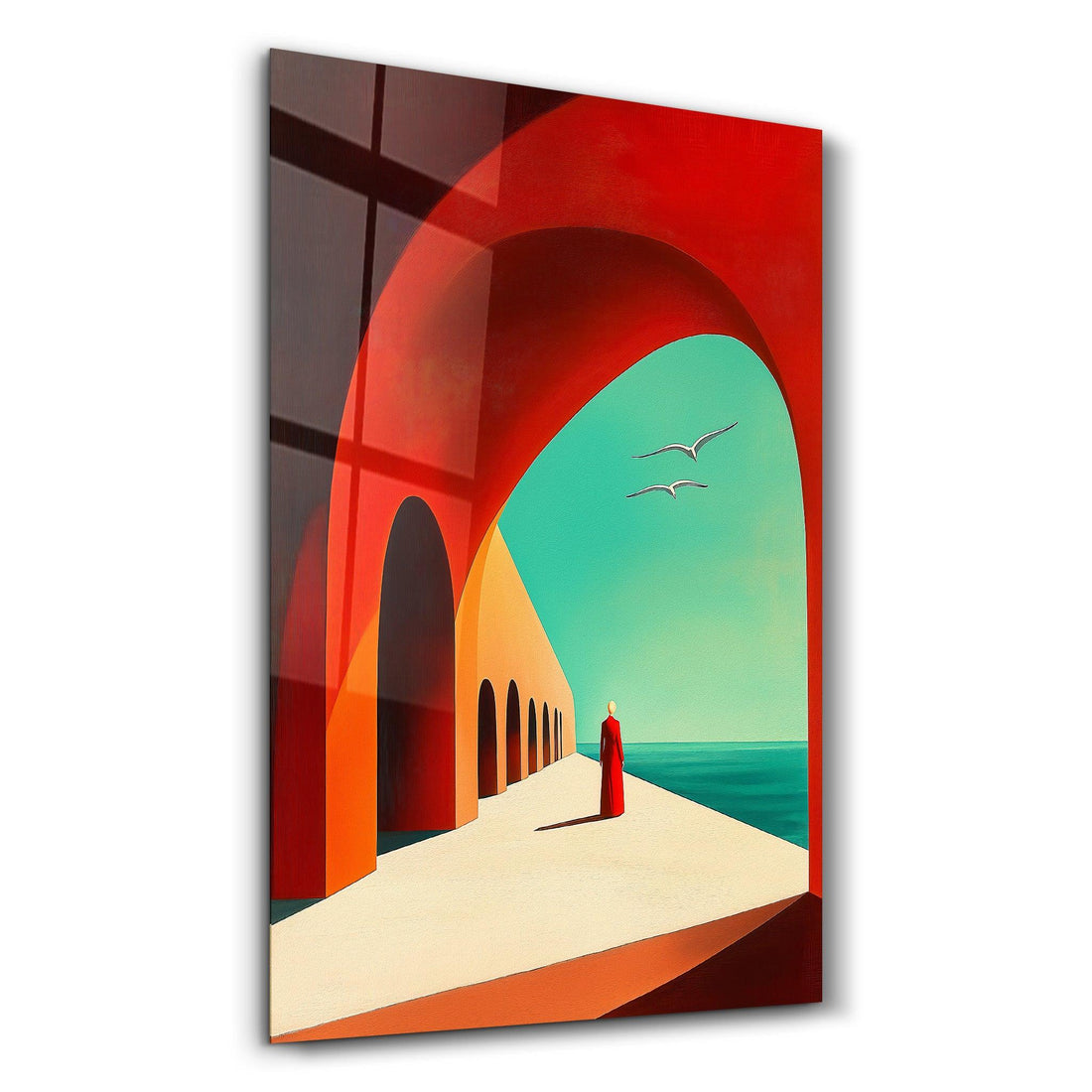 Poster artistique "La promenade ensoleillée"