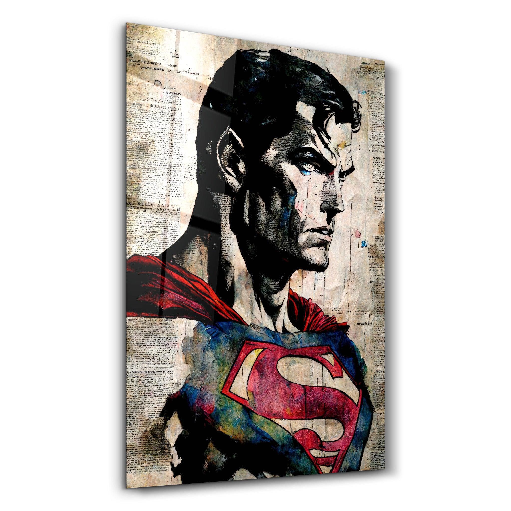 Poster décoratif "Superman Tears – Mixed Media Edition"