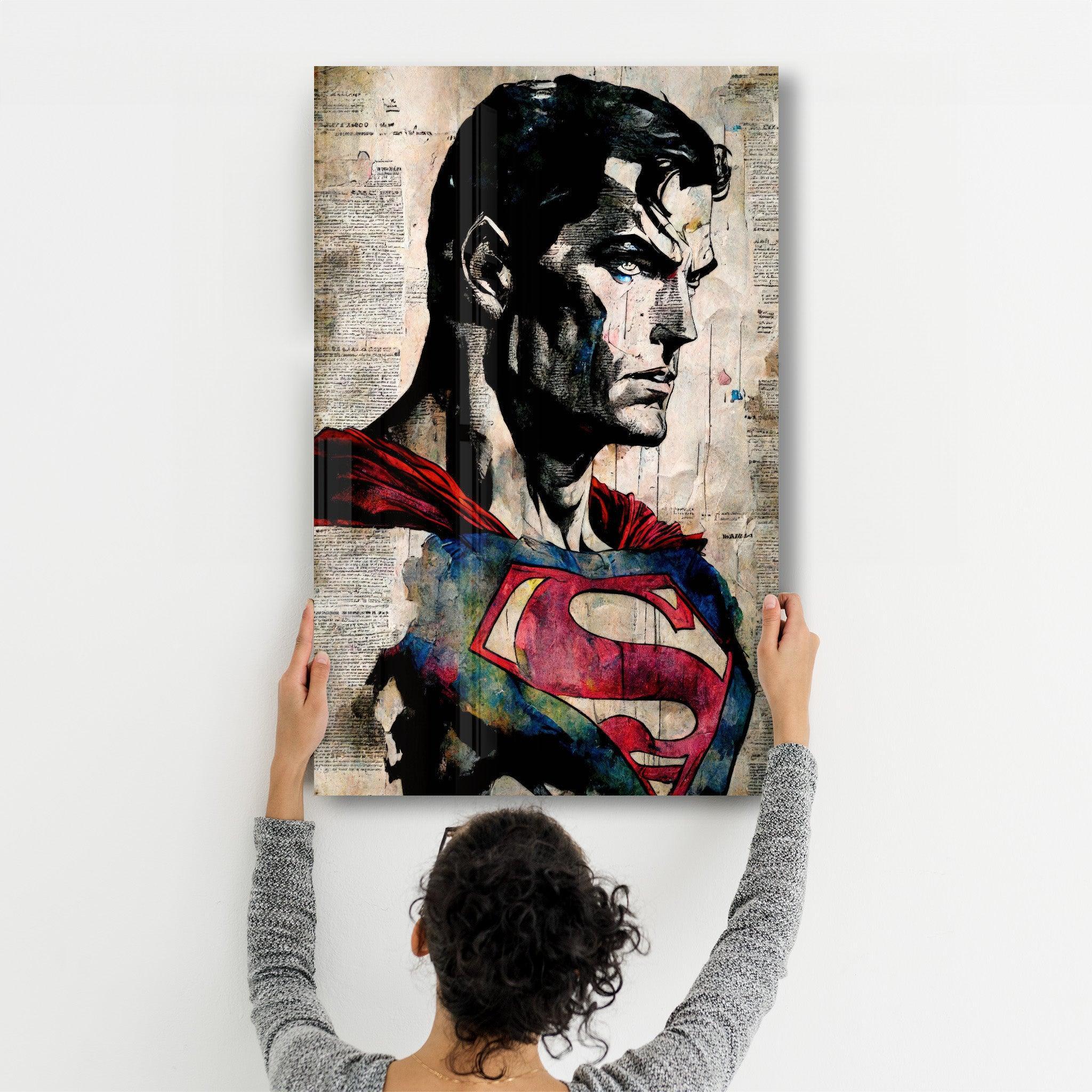 Poster décoratif "Superman Tears – Mixed Media Edition"