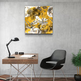 Tableau Mural "Fleurs d'Or"