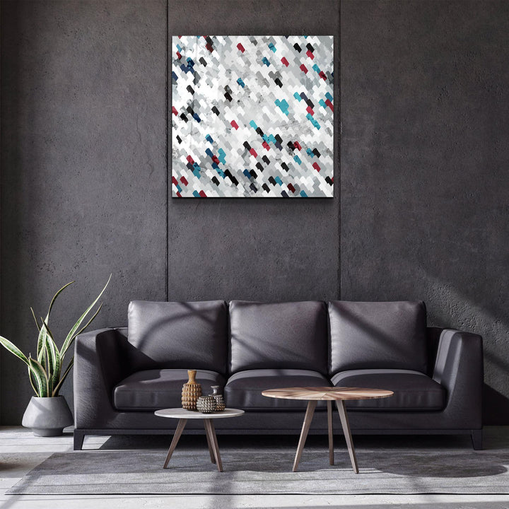 Tableau Abstrait Pixelisé