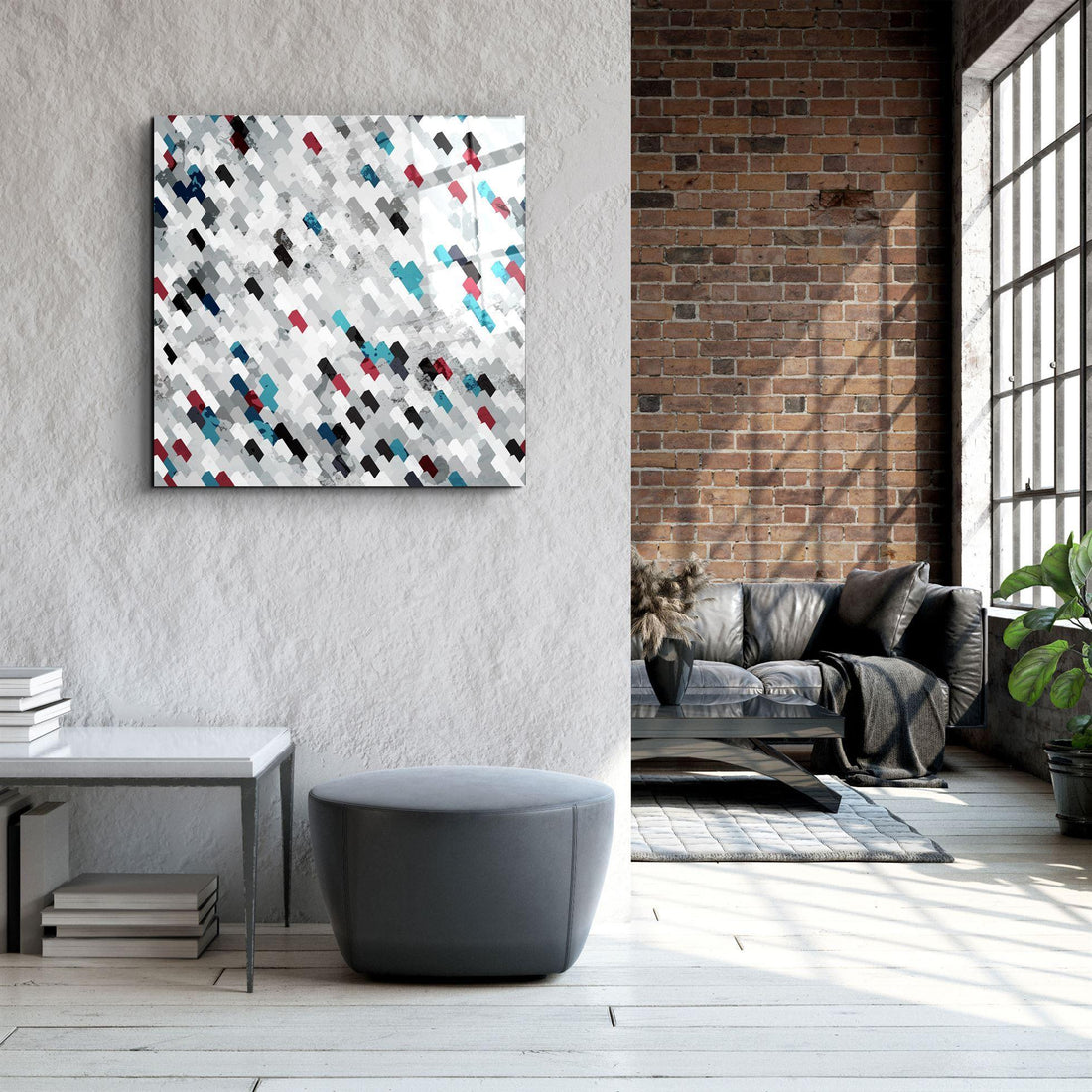 Tableau Abstrait Pixelisé