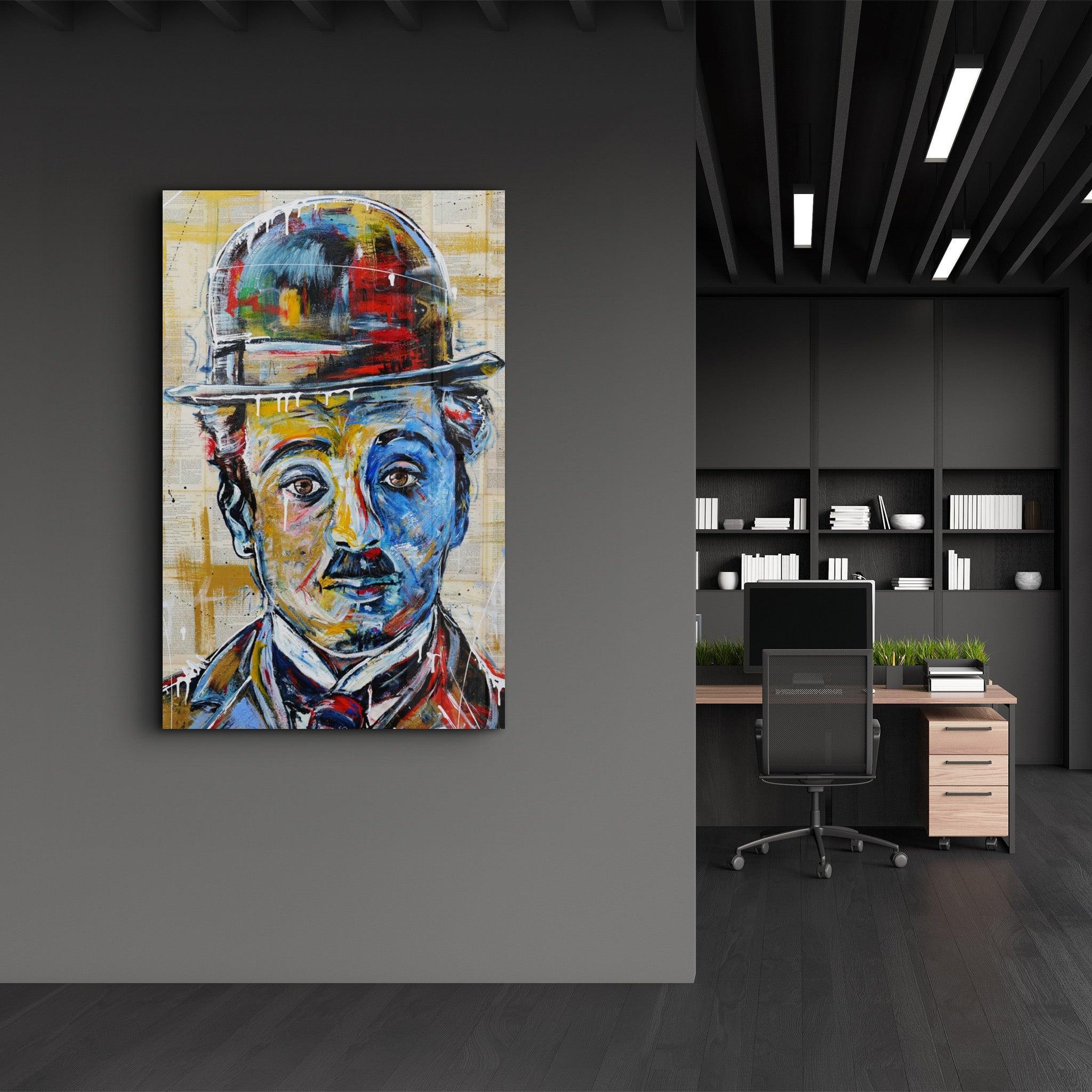 Tableau Mural "Charlie Chaplin Street Art"