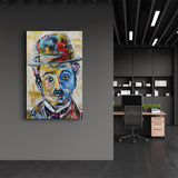 Tableau Mural "Charlie Chaplin Street Art"