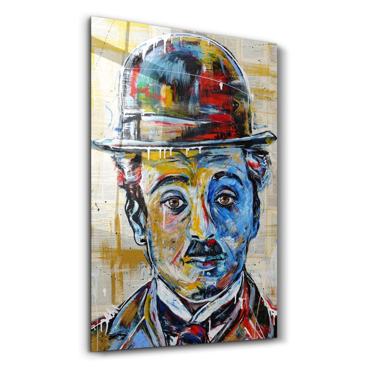 Tableau Mural "Charlie Chaplin Street Art"