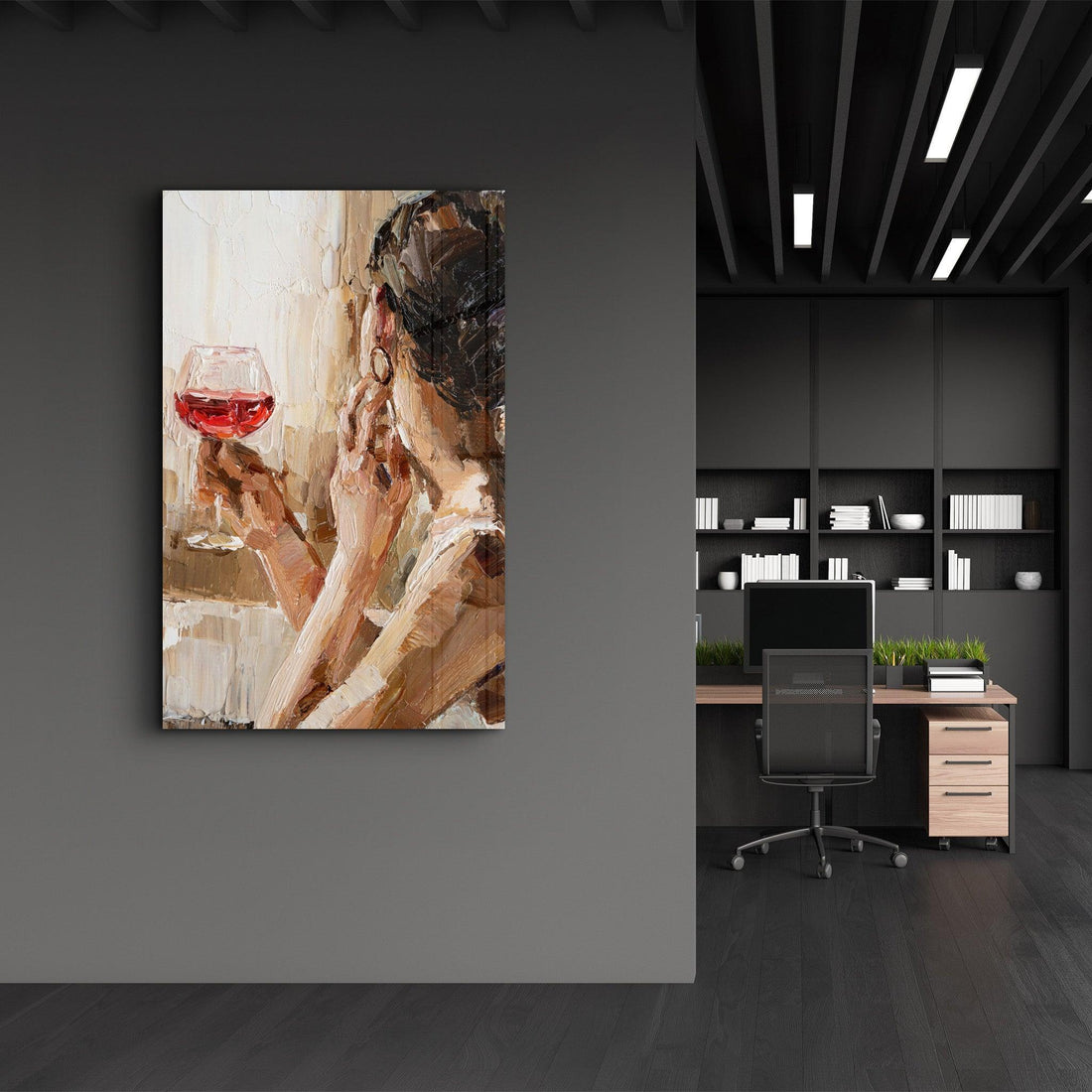 Poster décoratif "Wine Moment – Impressionist Edition"