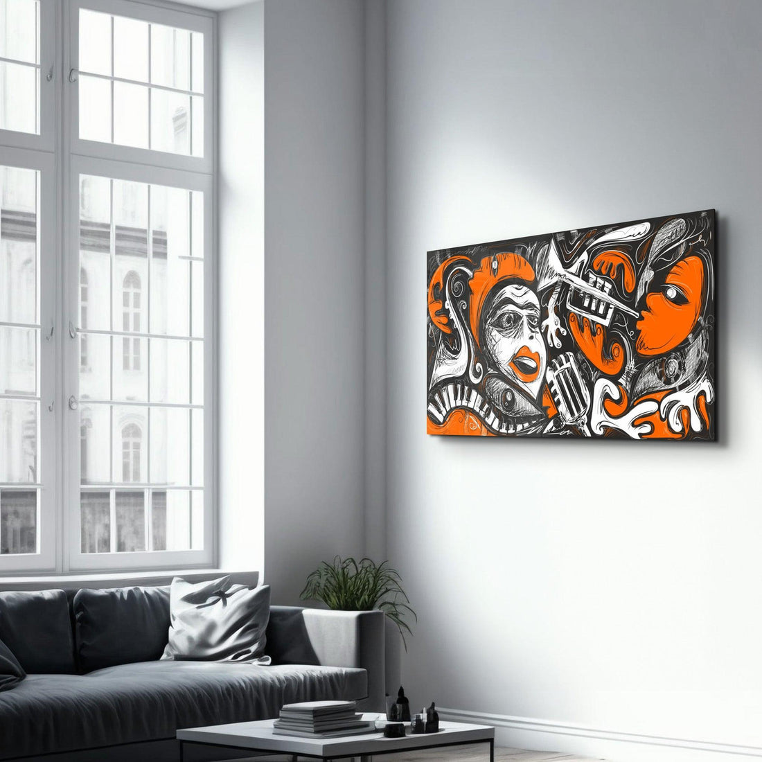 Tableau Mural "Jazz Graffiti"