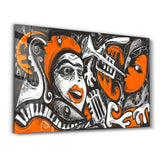 Tableau Mural "Jazz Graffiti"