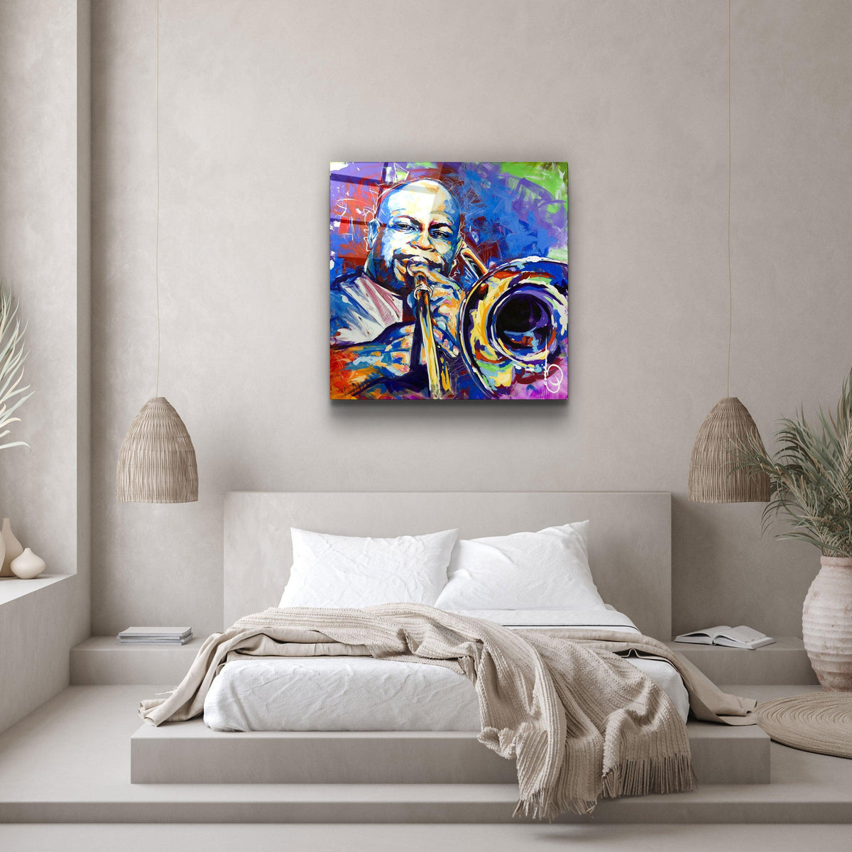 Poster "Jazz Trombone – Expression Colorée"