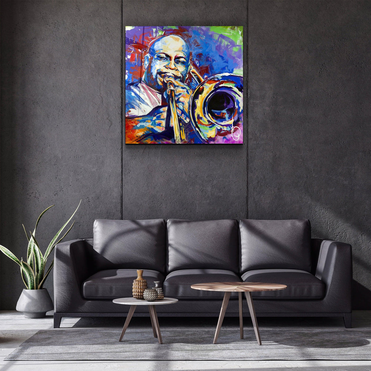 Poster "Jazz Trombone – Expression Colorée"