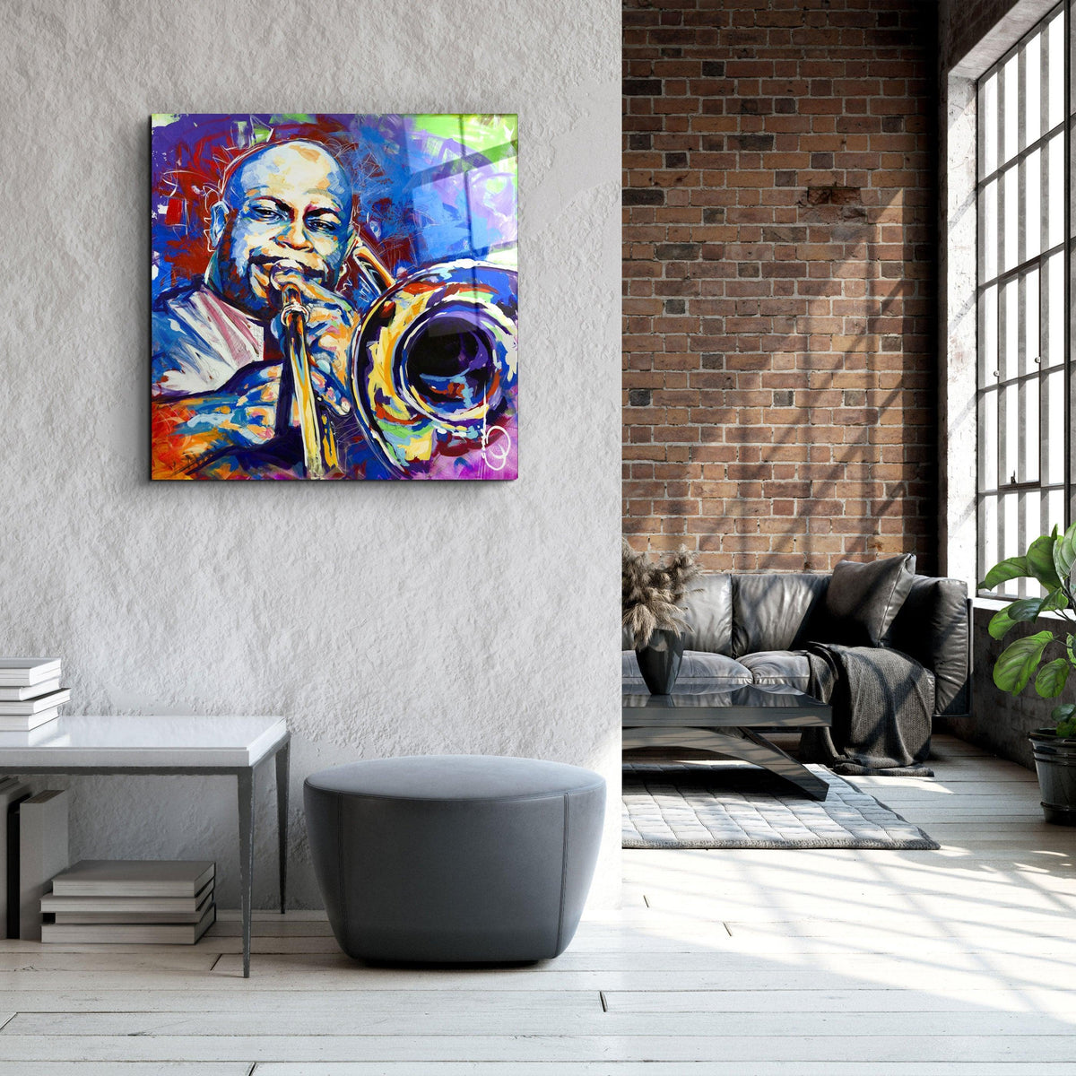 Poster "Jazz Trombone – Expression Colorée"