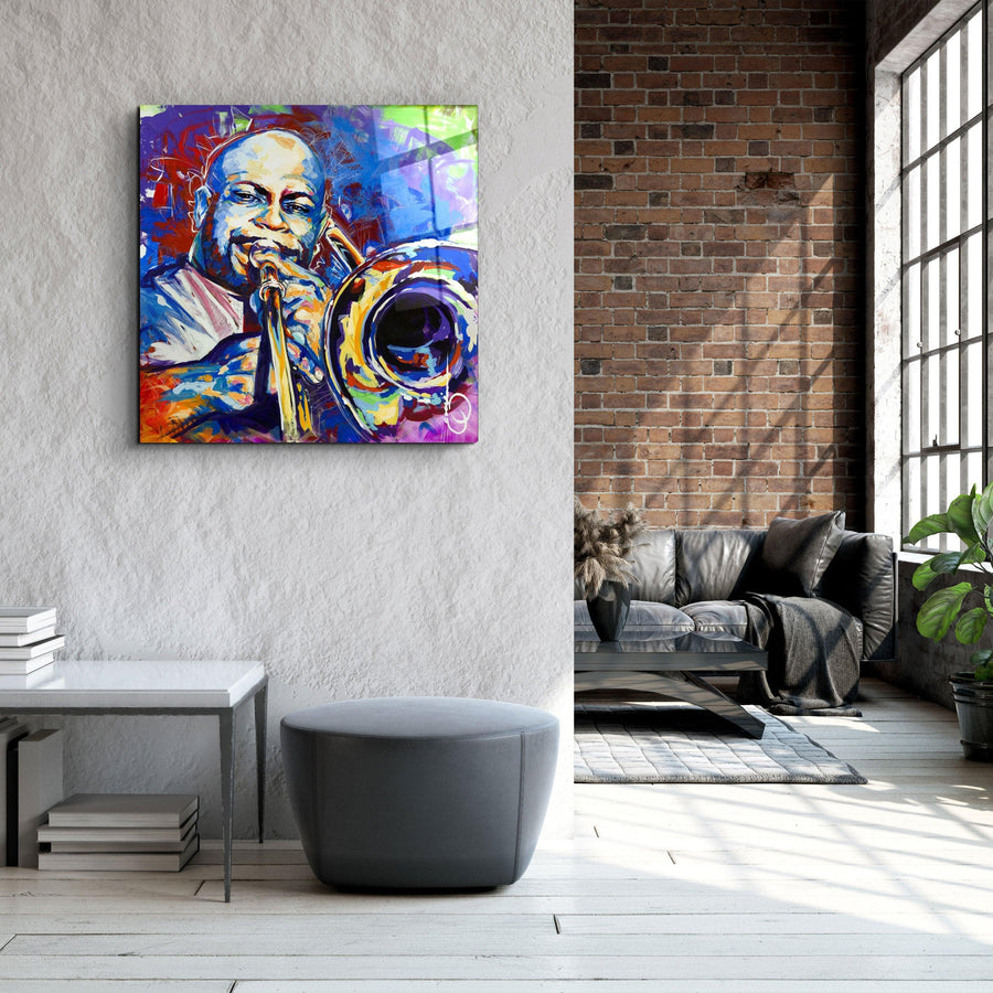Poster "Jazz Trombone – Expression Colorée"