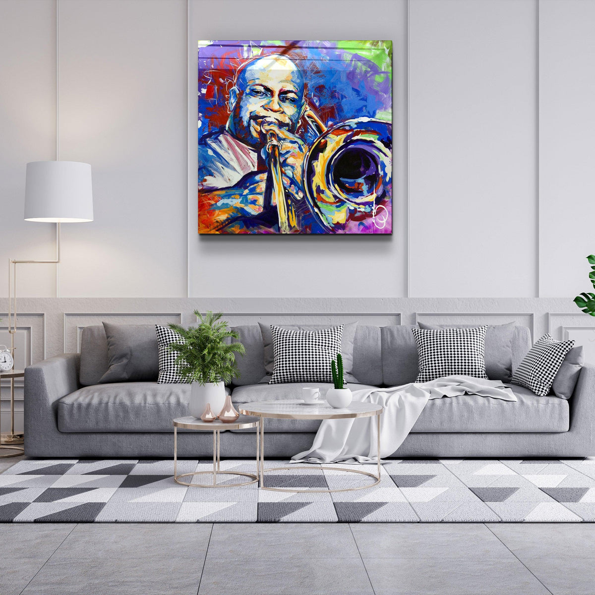 Poster "Jazz Trombone – Expression Colorée"