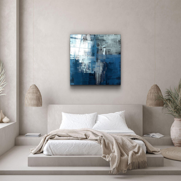 Tableau Mural "Bleu Abyssal"