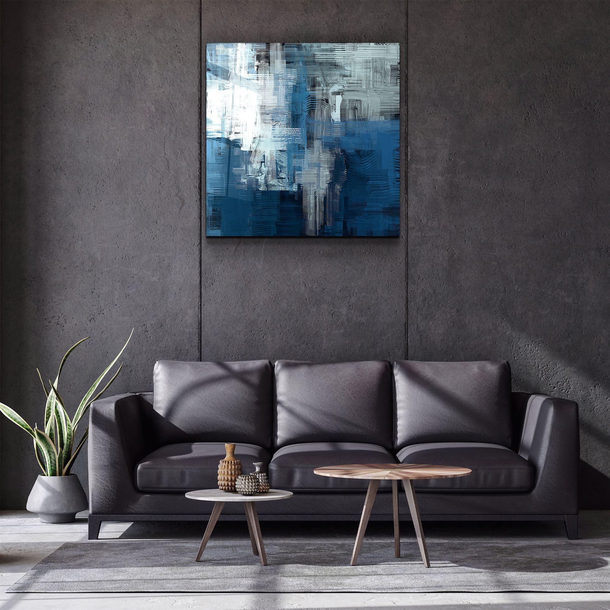Tableau Mural "Bleu Abyssal"