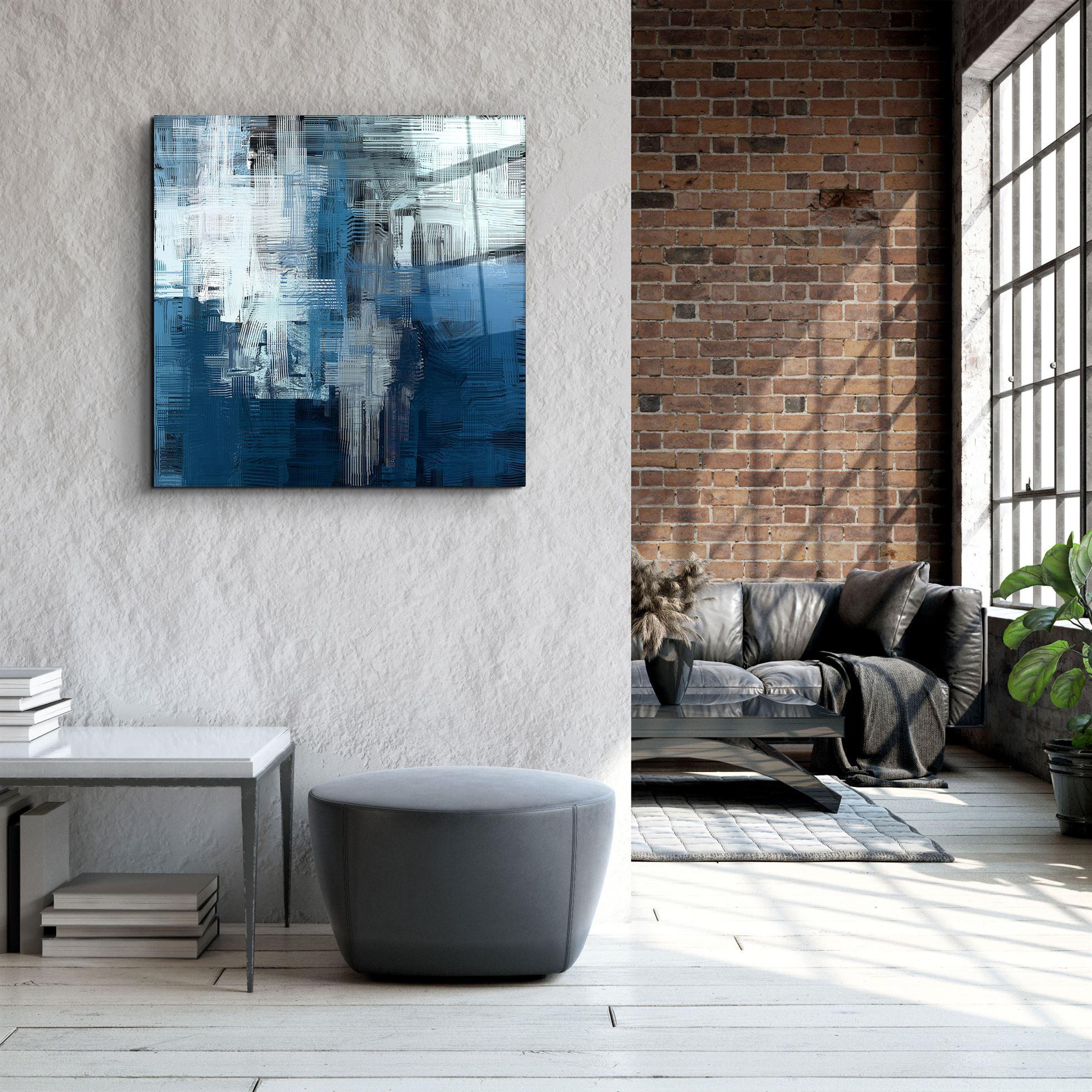 Tableau Mural "Bleu Abyssal"