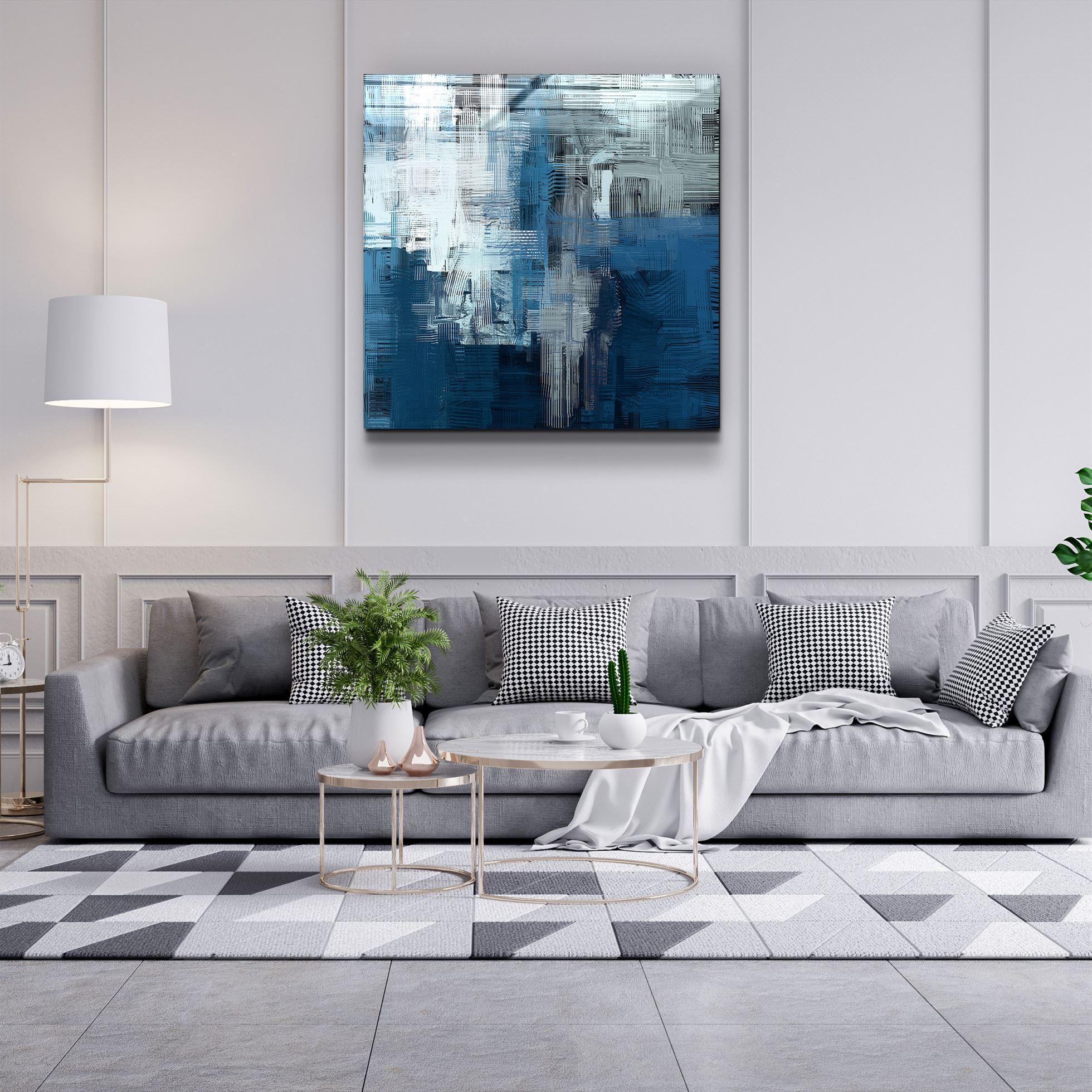 Tableau Mural "Bleu Abyssal"