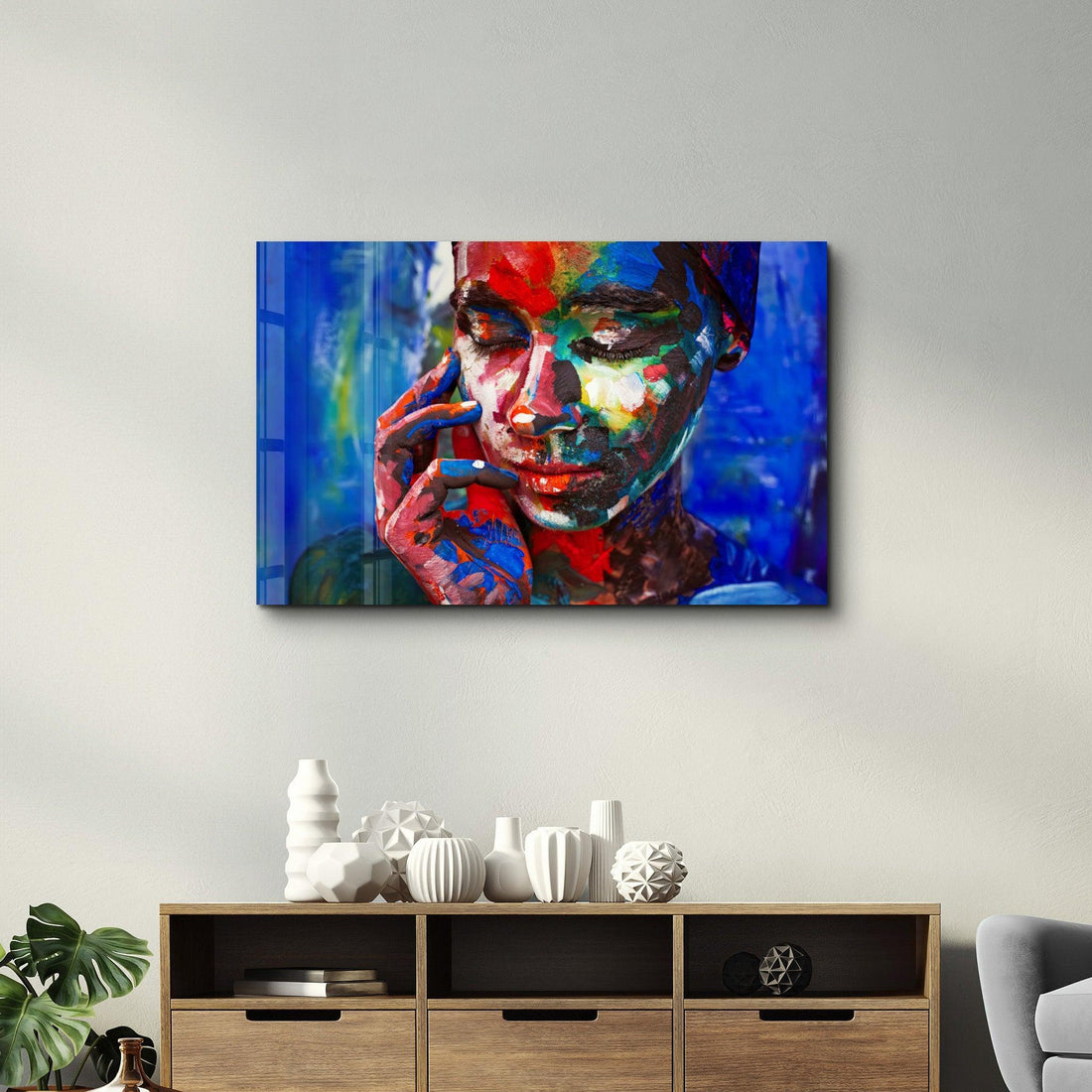 Tableau Mural "Homme à la Cigarette"
