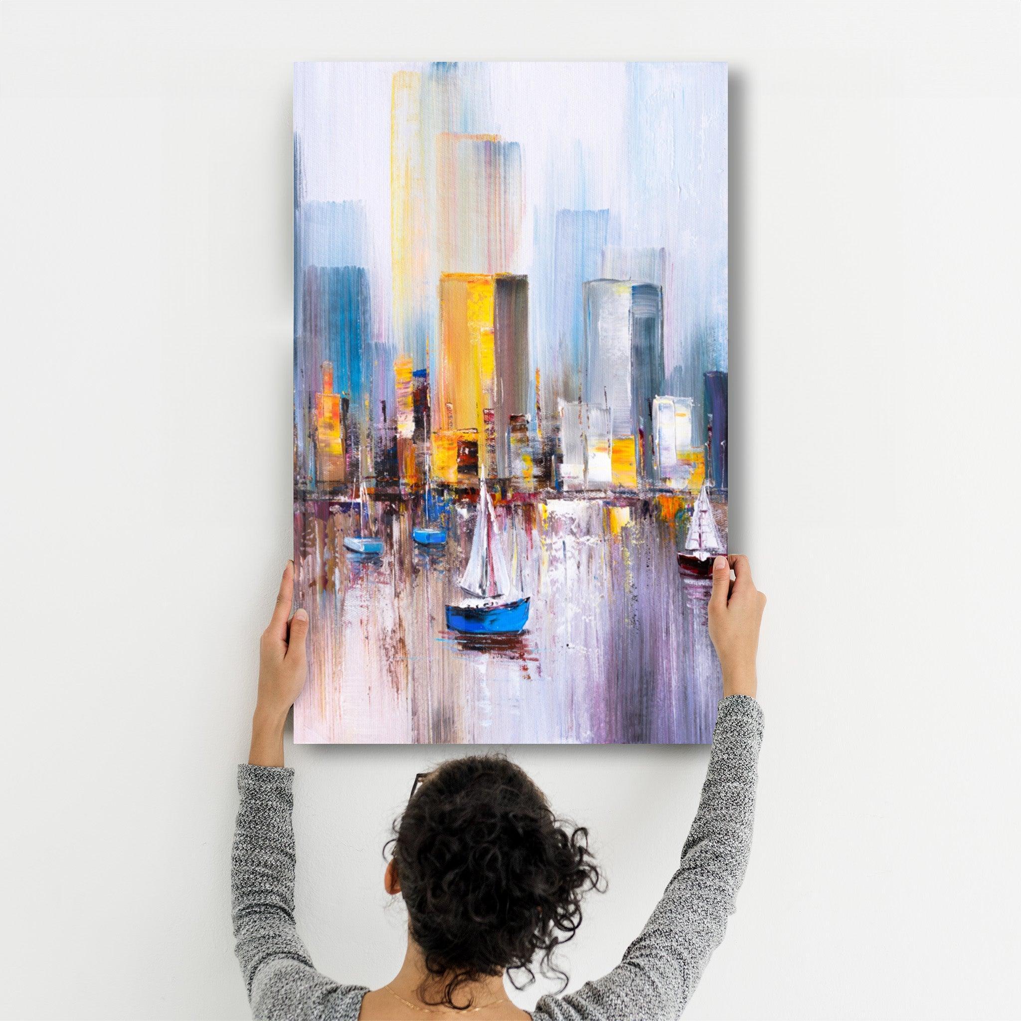Poster artistique "Cityscape Abstract"