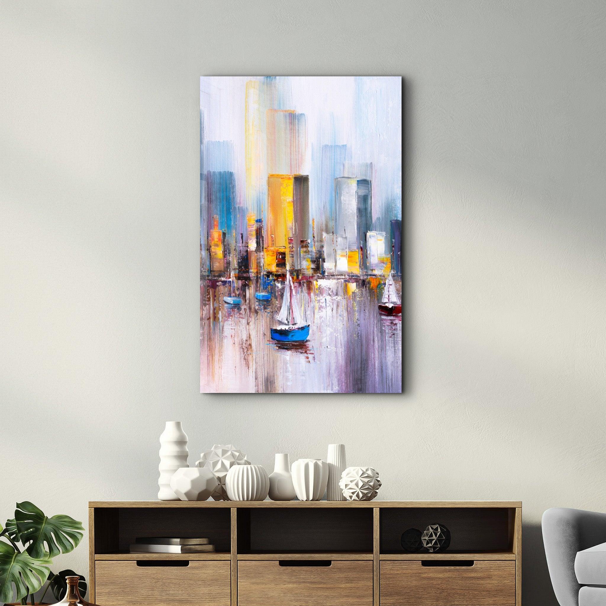 Poster artistique "Cityscape Abstract"