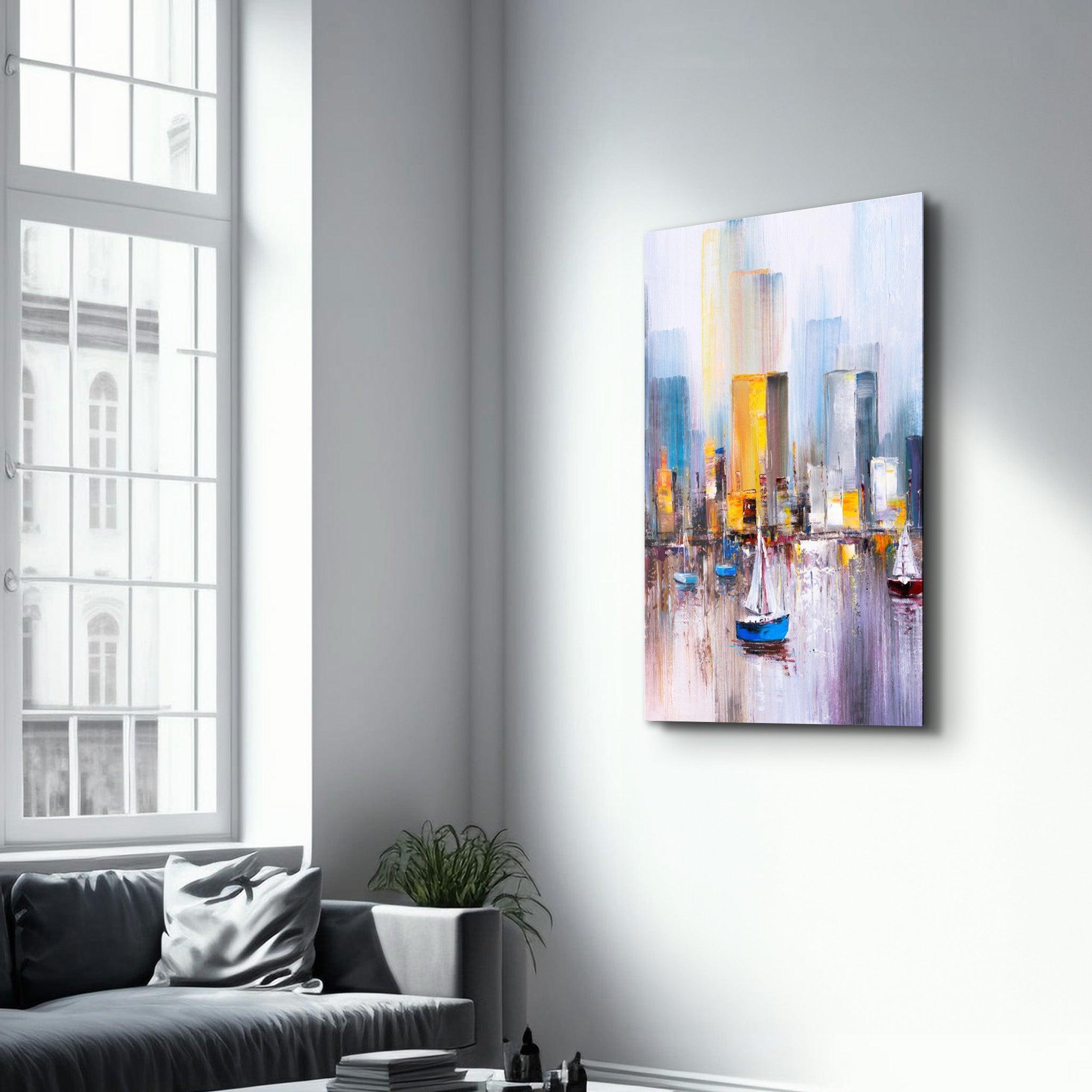 Poster artistique "Cityscape Abstract"