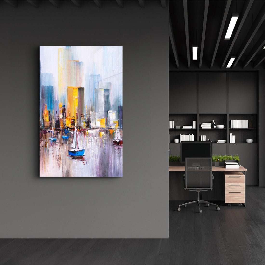 Poster artistique "Cityscape Abstract"