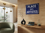 Tableau Décoratif "Place des Artistes" (45 cm sur 30 cm)