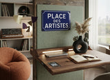 Tableau Décoratif "Place des Artistes" (45 cm sur 30 cm)