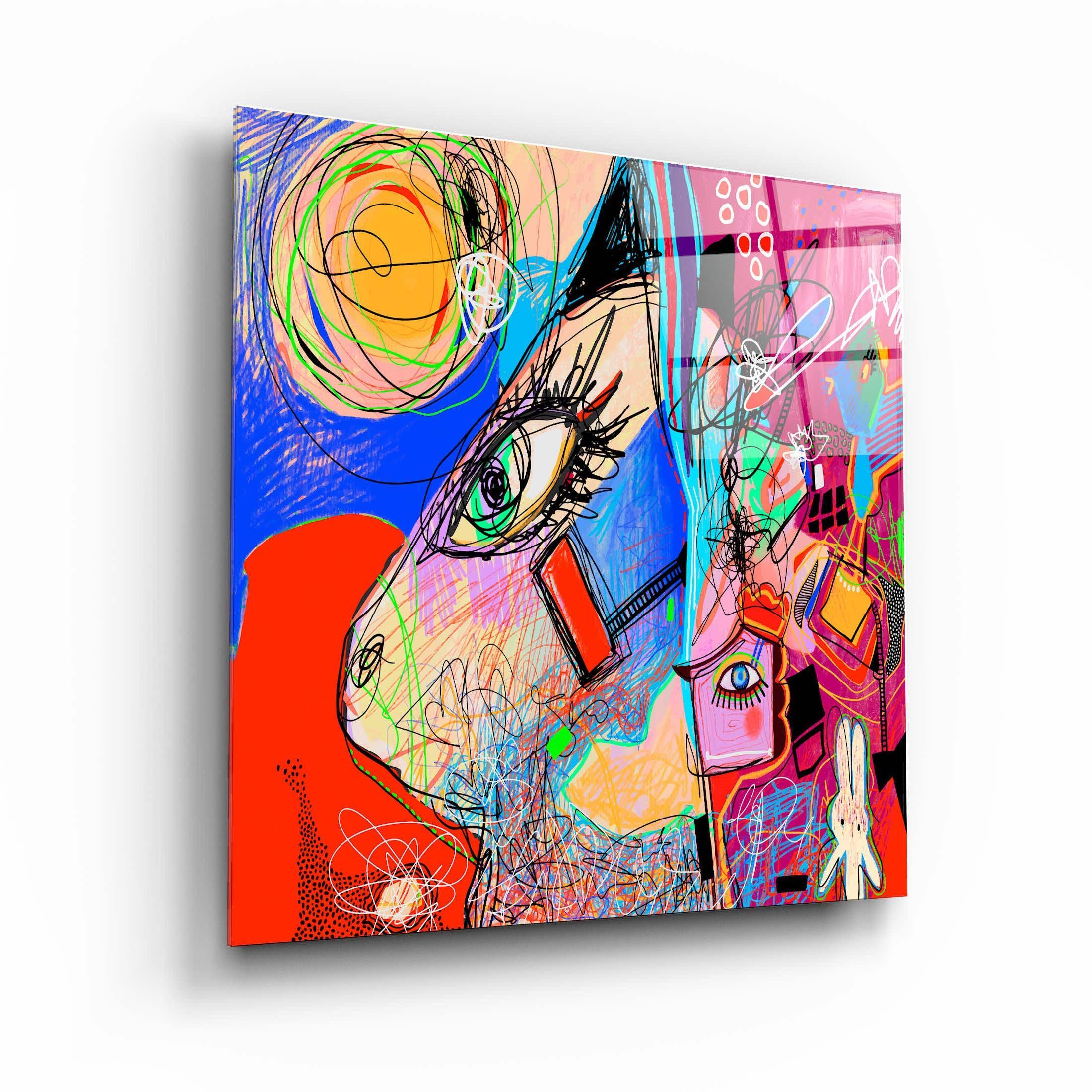 Poster décoratif "Abstract Face – Chaos Edition"