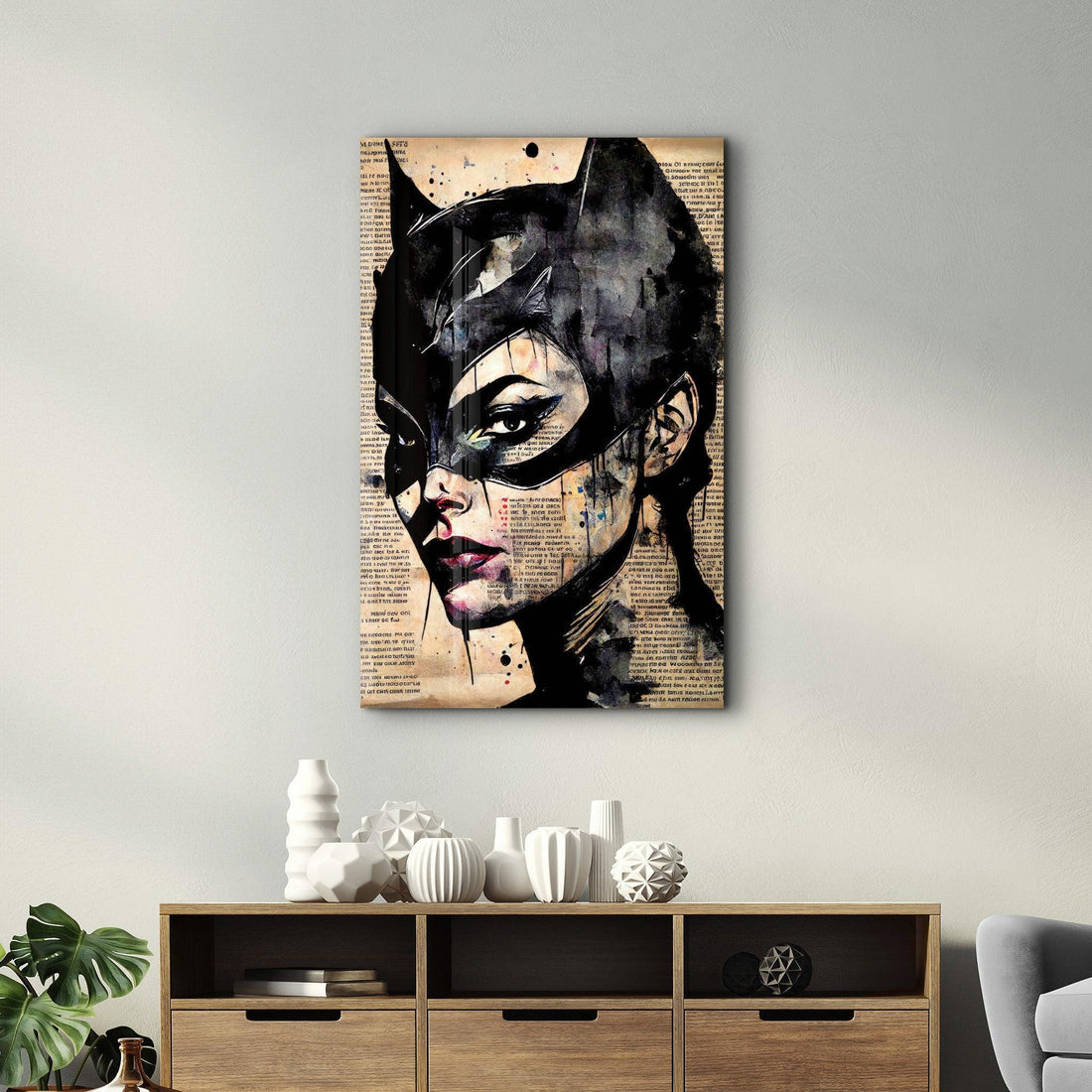 Poster décoratif "Catwoman – Mixed Media Edition"