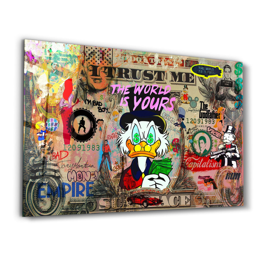 Poster Pop Art "THE WORLD IS YOURS"