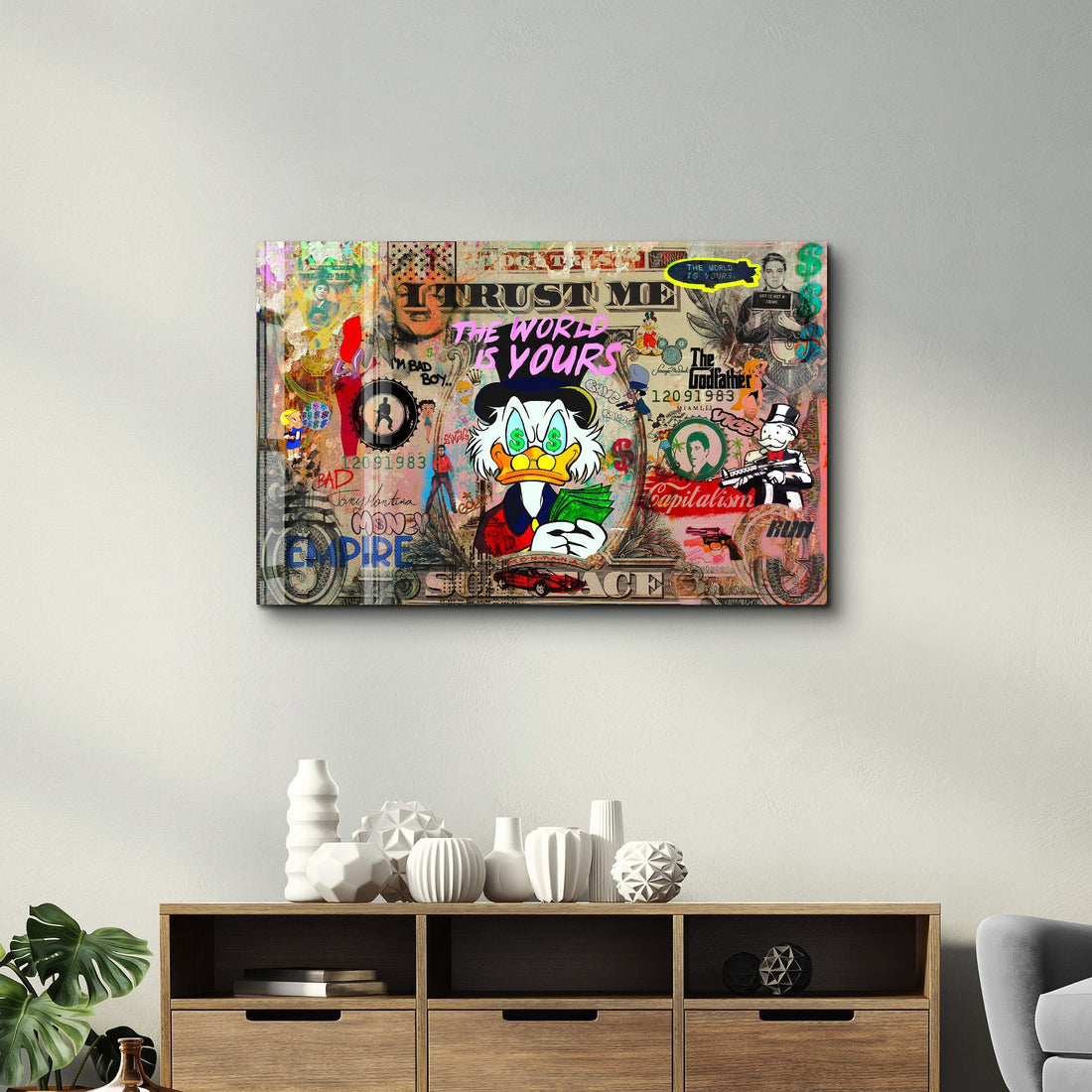 Poster Pop Art "THE WORLD IS YOURS"