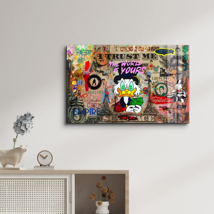 Poster Pop Art "THE WORLD IS YOURS"