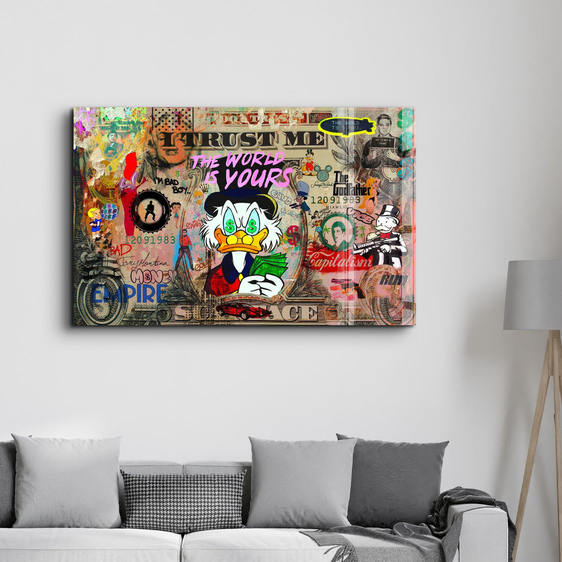 Poster Pop Art "THE WORLD IS YOURS"