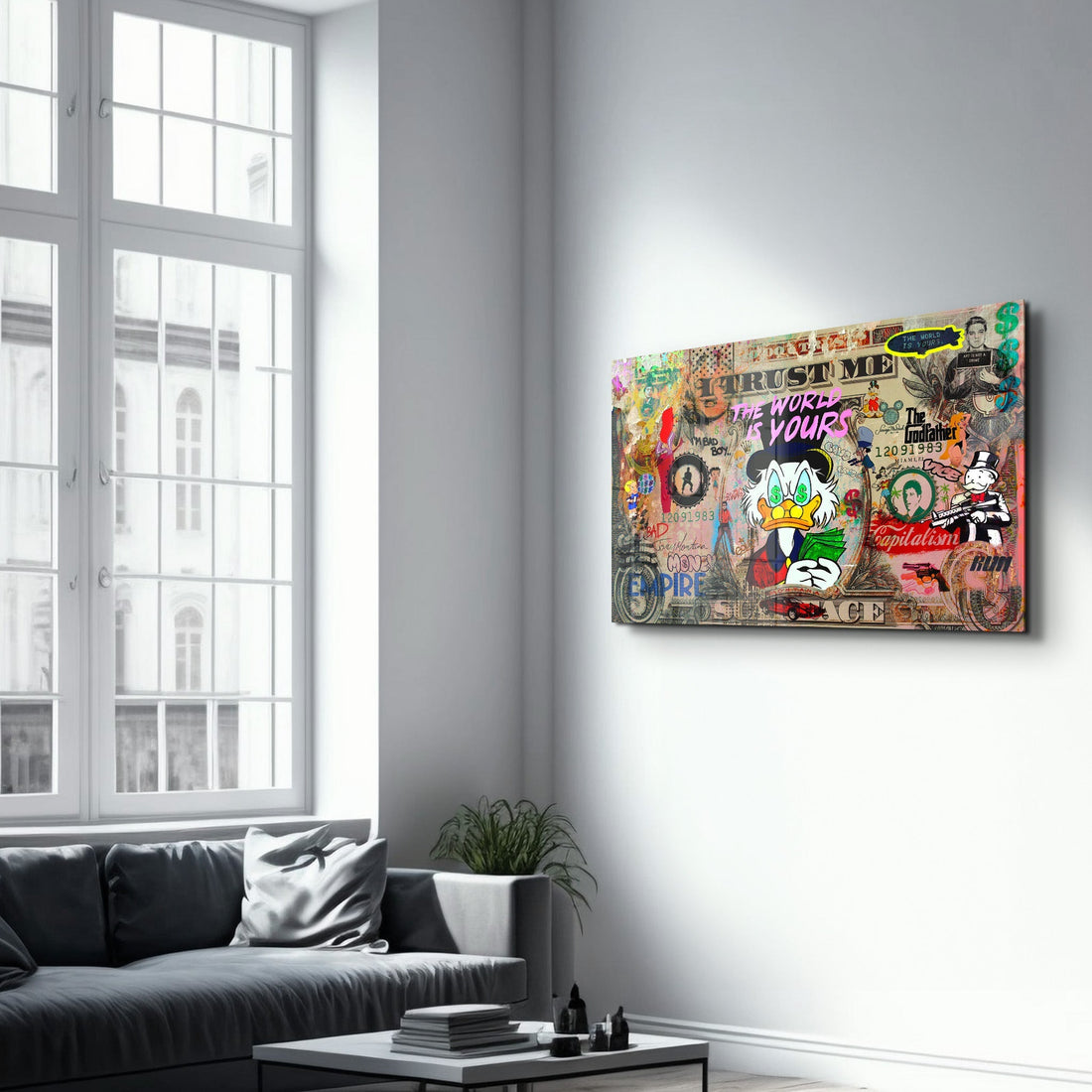 Poster Pop Art "THE WORLD IS YOURS"