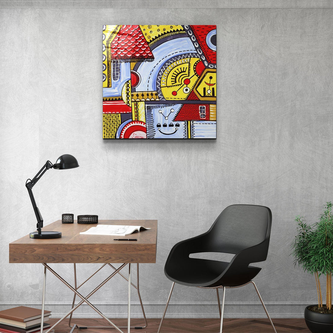 Tableau Abstrait Cubisme & Pop Art