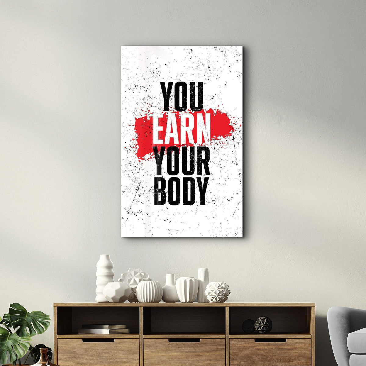 Poster décoratif "Abstract Face – Color Burst Edition"