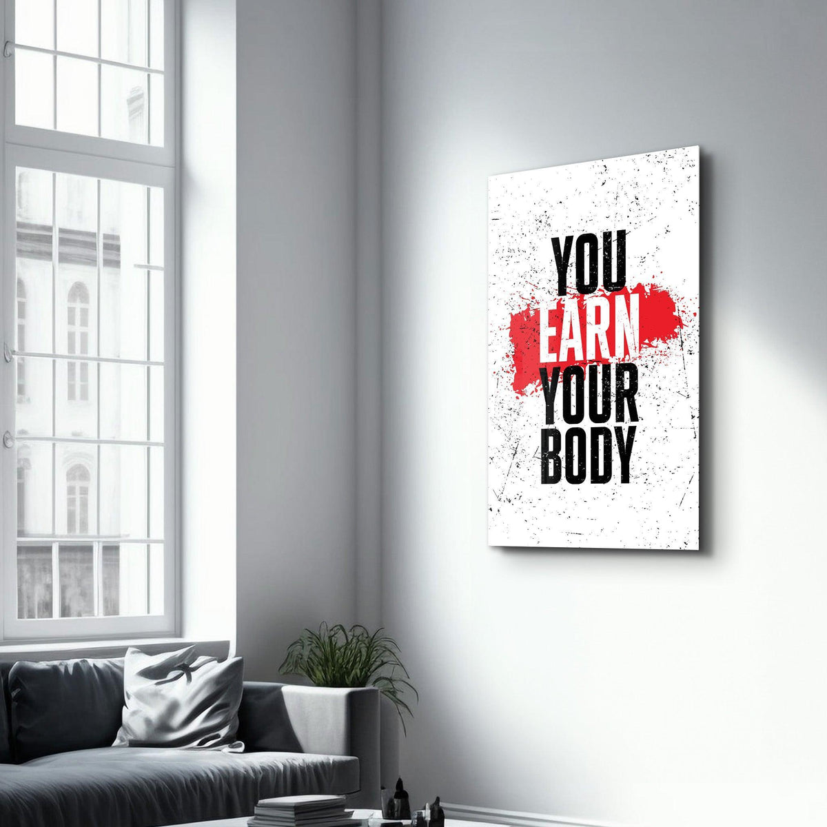 Poster décoratif "Abstract Face – Color Burst Edition"