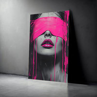 Tableau "Pink Vision" vinyle sur mdf